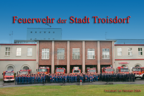 Die Feuerwehr der Stadt Troisdorf im Oktober 2009