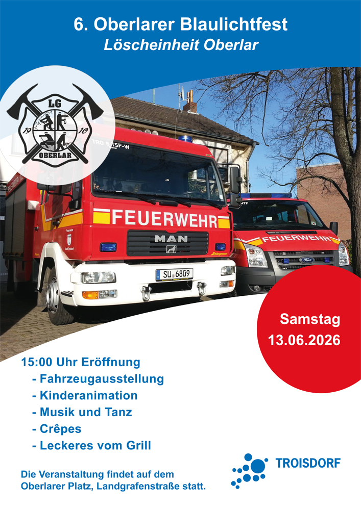 Plakat Feuerwehrfest Oberlar 2026